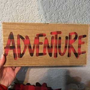 Adventure sign for Kids room